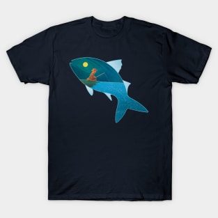 moon light fishing T-Shirt